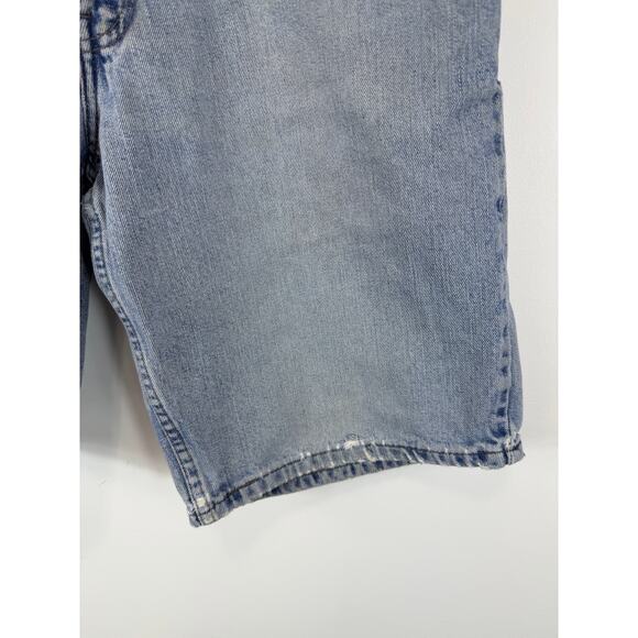 Vintage 90s Levi’s Silvertab Denim Shorts Baggy Distressed Light Wash Size 30 - Picture 11 of 16
